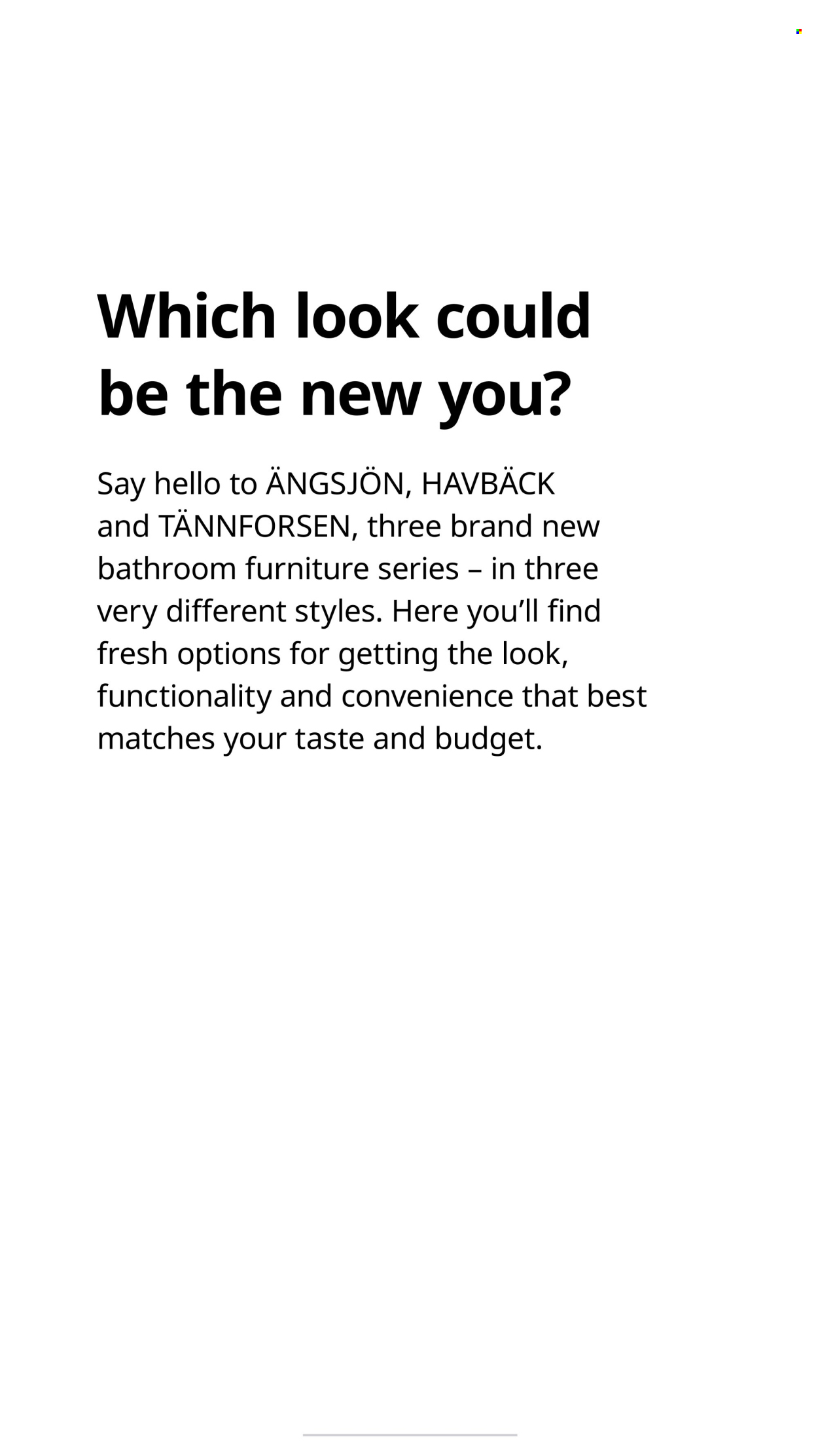 IKEA flyer. Page 1